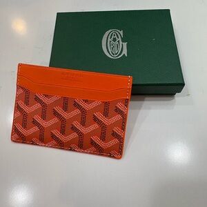 Goyard Orange Card Holder